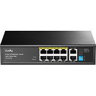 CUDY 8-Port 10/100M PoE+ Switch with 2 Uplink GbE - Switch
