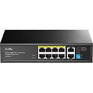 CUDY 8-Port Gigabit PoE+ Switch with 2 Gigabit Uplink Ports - Switch