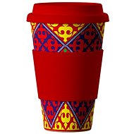 AREON Bamboo Cup Ornaments Red 400ml - Thermal Mug