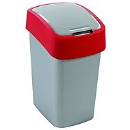 Curver Odpadkový kôš 50 l strieborná/červená Flipbin - Odpadkový kôš