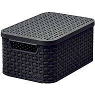Curver Aufbewahrungsbox RATTAN Style2 mit einem Deckel S - Aufbewahrungsbox