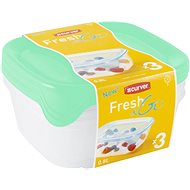Curver SET FRESH&GO 3x0,8l jars - mint - Food Container Set