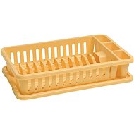 Curver Dish Drainer with Tray - Yellow - Draining Board