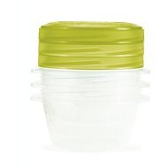 CURVER TAKE AWAY TWIST set 3x 0.5l containers, green lid - Food Container Set