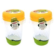 CURVER TAKE AWAY TWIST set 2x 1l, orange lid - Food Container Set
