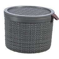 Curver Jute Round Basket - Dark Grey - Storage Box