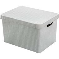 Curver ART DECO BOX L – sivý s bodkami - Úložný box