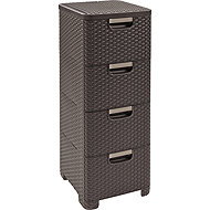 Curver Rattan, drawers, width 33 cm, brown - Storage Box