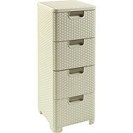 Curver Rattan, drawers, width 33 cm, beige - Storage Box