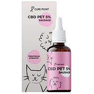 Cure Point CBD PET 5% Oil for dogs Sausage 10 ml - Veterinary Dietary Supplement