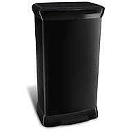 Curver Deco Bin 50L, Black - Rubbish Bin