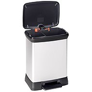 Curver Deco Bin 18L+10L, Silver - Rubbish Bin