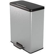 Curver Deco Bin 65L, Silver - Rubbish Bin