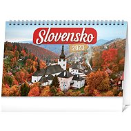 Presco Group Stolový kalendár Slovensko SK 2023 - Stolní kalendář