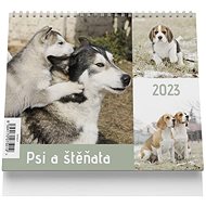 Vikpap Stolní kalendář Psi a štěňata 2023 - Stolní kalendář
