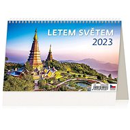 Helma Stolní kalendář Letem světem 2023 - Stolní kalendář