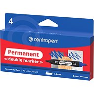 CENTROPEN Permanentmarker Double Marker 1666/4 - Marker-Set