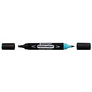 Centropen značkovač pernament Double Marker 1666 zelený - Popisovač
