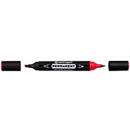 CENTROPEN Double Marker 1666 červený - Popisovač