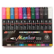Vikpap Popisovače akrylové 12 barev hrot 2-3mm Pastel - Marker