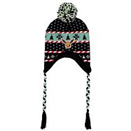Difuzed Knitted winter hat with braids - Pokémon: Christmas Eevee - Winter Hat