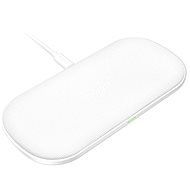 ChoeTech 5-Coils Dual Wireless Fast Charger Pad 2x 10W White - Wireless Charger