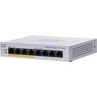 CISCO CBS110 Unmanaged 8-port GE, Partial PoE, Desktop, Ext PS - Switch