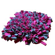 Sniffing rug Dark pink-grey Size: O 30cm - round - Snuffle Mat