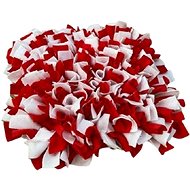 Sniffing rug Red and white Size: 30x30cm - Snuffle Mat