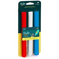 3Doodler refill ECO-PCL for 3D pen Start+ 75pcs - red, blue, white - 3D Pen Filament