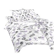 Dadka Linen cotton Agata purple on white 140 × 200, 70 × 90 cm - Bed Linen