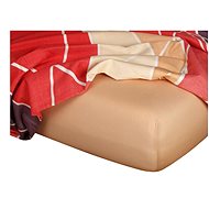 Dadka Jersey sheet light brown 90 × 200 × 20 cm - Bedsheet