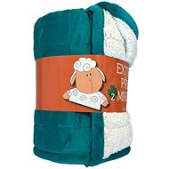 Svitap sleepwell Blanket microfiber Sheep stitch petrol 150 × 200 cm - Blanket
