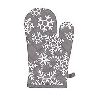 Forbyt Christmas kitchen mitt, grey, 18 × 28 cm - Oven Mitt
