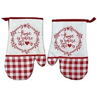Praktik kitchen mitt Home red, 18 × 27 cm - Oven Mitt