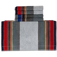 Veba VebZara, 55 × 100 cm, red-grey - Towel