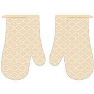 Praktik Kitchen mitt 2 pcs Beige 18×27 cm - Oven Mitt