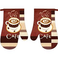 Praktik Kitchen mitt 2 pcs Cafe 18×27 cm - Oven Mitt