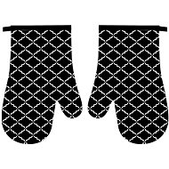 Praktik Kitchen mitt 2 pcs Black 18×27 cm - Oven Mitt