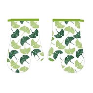 Praktik Kitchen mitt 2 pcs Ginkgo green 18×27 cm - Oven Mitt
