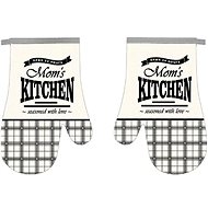 Praktik Kitchen mitt 2 pcs Mom´s kitchen black 18×27 cm - Oven Mitt