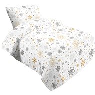 Jahu Sheets microflannel Magic white 140 × 200, 70 × 90 cm - Bed Linen