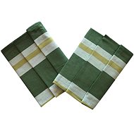 Svitap sleepwell Extra absorbent towel 50×70 cm Green-yellow stripe 3 pcs - Kitchen Towel
