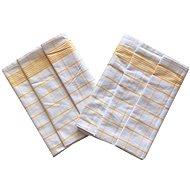 Svitap sleepwell Towel Negative Egyptian cotton 50×70 cm white/yellow 3 pcs - Kitchen Towel