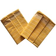 Svitap sleepwell Towel Pozitiv Egyptian cotton 50×70 cm yellow/white 3 pcs - Kitchen Towel
