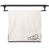 Veba Nora ellipses, 50 × 100 cm, off-white - Towel