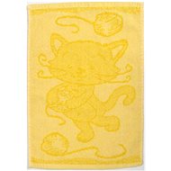 Profod Baby towel Cat yellow 30×50 cm - Children's Bath Towel