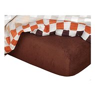 Dadka Terry sheet dark brown 90×200×15 cm - Bedsheet