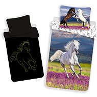 Jerry Fabrics Bed Linen Horse Glowing Effect 140×200, 70×90cm - Children's Bedding