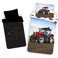 Jerry Fabrics Bed Linen Tractor Red Luminous Effect 140×200, 70×90cm - Children's Bedding
